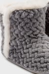 Tw Yasmin Yumuşak Tüylü Peluş Kadın Panduf GG0101 GRİ