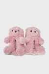 Twigy Tw Teddy Sessiz Taban Hayvanlı Kadın Panduf AA0666A GÜL KURUSU