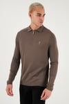 U.S. Polo Pamuk Karışımlı Polo Yaka Erkek Kazak G081SZ0TK2335218 Vizon