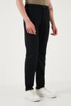 U.S. Polo Keten ve Pamuk Karışımlı Regular Fit Normal Bel Düz Paça Erkek Pantolon G081SZ0782115343 SİYAH