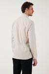 U.S. Polo % 100 Pamuk Regular Fit Düğmeli Yaka Logolu Erkek Gömlek G081GL0042084002 TAŞ