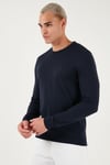 U.S. Polo Pamuklu Slim Fit Logolu Bisiklet Yaka Erkek Kazak G081SZ0TK2226959 LACİVERT