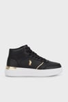 U.S. Polo Assn Logolu Bilekli Sneaker Kadın Ayakkabı ALON 3PR SİYAH