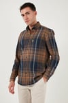 U.S. Polo Pamuklu Regular Fit Ekoseli Uzun Kollu Erkek Gömlek G081SZ0042235800 Bisküvi
