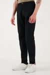 U.S. Polo Keten ve Pamuk Karışımlı Regular Fit Normal Bel Düz Paça Erkek Pantolon G081SZ0782115343 SİYAH