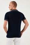 U.S. Polo Logolu Slim Fit Polo Yaka Kısa Kollu Erkek Kazak G081SZ0TK2100068 LACİVERT