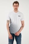 U.S. Polo Desenli % 100 Pamuk Regular Fit Bisiklet Yaka Erkek T Shirt G081SZ0112106970 BEYAZ