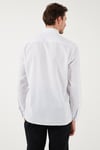 U.S. Polo % 100 Pamuk Regular Fit Düğmeli Yaka Logolu Erkek Gömlek G081GL0042084002 BEYAZ