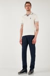 U.S. Polo Carrot Fit Normal Bel Daralan Paça Keten Erkek Pantolon G081SZ0782106438 LACİVERT