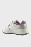U.S. Polo Assn Logolu Kalın Taban Sneaker Bayan Ayakkabı LINA 5FX BEYAZ-GÜMÜŞ