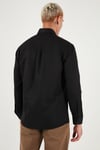 U.S. Polo Pamuklu Slim Fit Logolu Uzun Kollu Erkek Gömlek G081GL0042225434 SİYAH