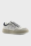 U.S. Polo Assn Logolu Kalın Taban Sneaker Bayan Ayakkabı LINA 5FX BEYAZ-LACİVERT
