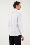 U.S. Polo % 100 Pamuk Slim Fit Düğmeli Yaka Logolu Erkek Gömlek G081SZ0042082904 BEYAZ