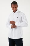 U.S. Polo Pamuklu Regular Fit Düğmeli Yaka Erkek Gömlek G081GL0041831122 LACİVERT
