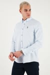 U.S. Polo Pamuklu Slim Fit Uzun Kol Erkek Gömlek G081SZ0042225643 AÇIK MAVİ