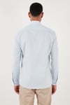 U.S. Polo Düğmeli Yaka % 100 Pamuk Slim Fit Erkek Gömlek G081SZ0041829841 AÇIK MAVİ