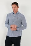 U.S. Polo Logolu Pamuklu Regular Fit Düğmeli Yaka Erkek Gömlek G081SZ0042106210 LACİVERT