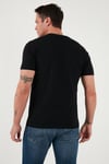 U.S. Polo % 100 Pamuk Regular Fit Bisiklet Yaka Logolu Erkek T Shirt G081SZ0112106952 SİYAH
