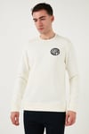 U.S. Polo Pamuklu Regular Fit Logolu Bisiklet Yaka Erkek Sweat G081GL0822237377 İnci