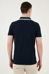 U.S. Polo Logolu % 100 Pamuk Slim Fit Erkek Polo Yaka T Shirt G081SZ0112085130 LACİVERT