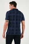 U.S. Polo Kareli % 100 Pamuk Regular Fit Düğmeli Erkek Polo Yaka T Shirt G081SZ0112103243 LACİVERT