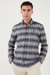 U.S. Polo Pamuklu Regular Fit Logolu Uzun Kollu Erkek Gömlek G081GL0042236484 AÇIK LACİVERT