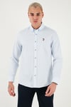 U.S. Polo Pamuklu Slim Fit Uzun Kol Erkek Gömlek G081SZ0042225643 AÇIK MAVİ