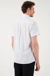 U.S. Polo % 100 Pamuk Regular Fit Düğmeli Yaka Logolu Erkek Gömlek G081GL0042083854 BEYAZ