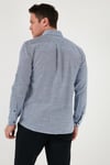U.S. Polo Logolu Pamuklu Regular Fit Düğmeli Yaka Erkek Gömlek G081SZ0042106210 LACİVERT