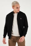 U.S. Polo Pamuklu Slim Fit Logolu Erkek Hırka G081SZ0TH2227188 SİYAH