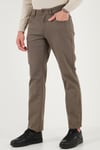 U.S. Polo Pamuklu Slim Fit Düz Paça Erkek Pantolon G081SZ0782237485 Vizon