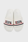 U.S. Polo Assn Logolu Erkek Terlik 5M BAND 5FX BEYAZ