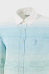 U.S. Polo Renk Bloklu Pamuk ve Keten Karışımlı Regular Fit Düğmeli Yaka Erkek Gömlek G081SZ0042105407 MİNT
