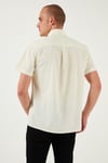U.S. Polo % 100 Pamuk Regular Fit Düğmeli Yaka Logolu Erkek Gömlek G081GL0042083854 VR