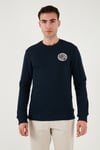 U.S. Polo Pamuklu Regular Fit Logolu Bisiklet Yaka Erkek Sweat G081GL0822237377 LACİVERT