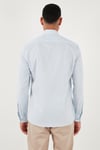 U.S. Polo Düğmeli Yaka % 100 Pamuk Slim Fit Erkek Gömlek G081SZ0041829841 AÇIK MAVİ