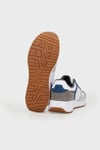 U.S. Polo Hakiki Deri Sneaker Erkek Ayakkabı PETER SU 4FX BEYAZ-GRİ-MAVİ