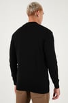 U.S. Polo Pamuklu Slim Fit Logolu Erkek Hırka G081SZ0TH2227188 SİYAH