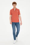 U.S. Polo Logolu % 100 Pamuk Regular Fit Erkek Polo Yaka T Shirt G081GL0111826924 PUDRA