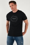 U.S. Polo % 100 Pamuk Regular Fit Bisiklet Yaka Logolu Erkek T Shirt G081SZ0112106952 SİYAH