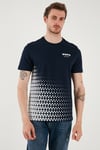 U.S. Polo Desenli % 100 Pamuk Regular Fit Bisiklet Yaka Erkek T Shirt G081SZ0112106970 LACİVERT