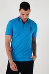 U.S. Polo Assn Pamuklu Logolu Slim Fit Erkek Polo Yaka T Shirt G081GL0111571222 SAKS