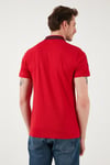 U.S. Polo Pamuklu Slim Fit Düğmeli Erkek Polo Yaka T Shirt G081GL0112084093 KIRMIZI
