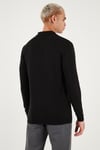 U.S. Polo Pamuklu Comfort Fit Polo Yaka Erkek Kazak G081SZ0TK2236535 SİYAH