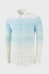 U.S. Polo Renk Bloklu Pamuk ve Keten Karışımlı Regular Fit Düğmeli Yaka Erkek Gömlek G081SZ0042105407 MİNT