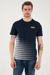U.S. Polo Desenli % 100 Pamuk Regular Fit Bisiklet Yaka Erkek T Shirt G081SZ0112106970 LACİVERT