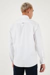 U.S. Polo Pamuklu Slim Fit Uzun Kol Erkek Gömlek G081SZ0042225643 BEYAZ