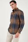 U.S. Polo Pamuklu Regular Fit Ekoseli Uzun Kollu Erkek Gömlek G081SZ0042235800 Bisküvi