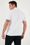U.S. Polo Logolu Pamuklu Regular Fit Düğmeli Polo Yaka Erkek T Shirt G081GL0112106339 BEYAZ