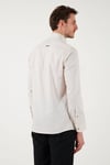 U.S. Polo % 100 Pamuk Slim Fit Düğmeli Yaka Logolu Erkek Gömlek G081SZ0042082904 TAŞ